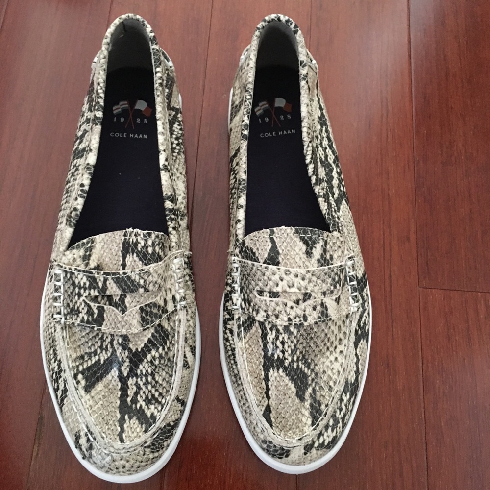 Cole Haan Snakeskin Loafers